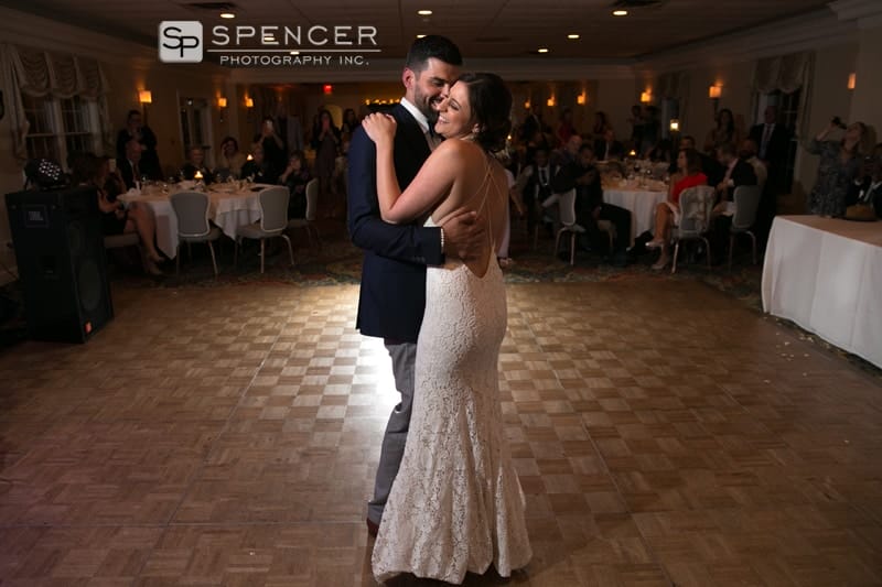 wedding reception first dance at chagrin valley athletic club