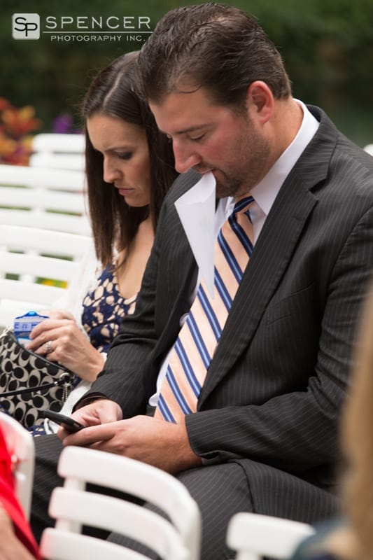 wedding guest at chagrin falls wedding