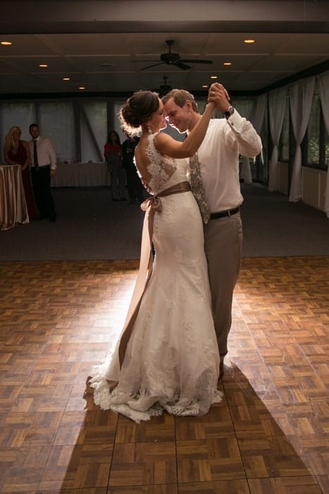 first dance on hillbrook patio
