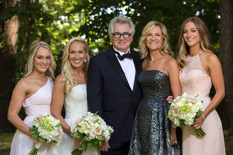 traditional family wedding picture of ken stewart family