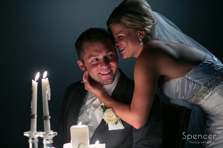 artistic wedding picture at Cuyahoga Valley Church