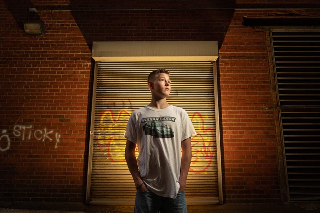 senior picture behind house of blues Cleveland