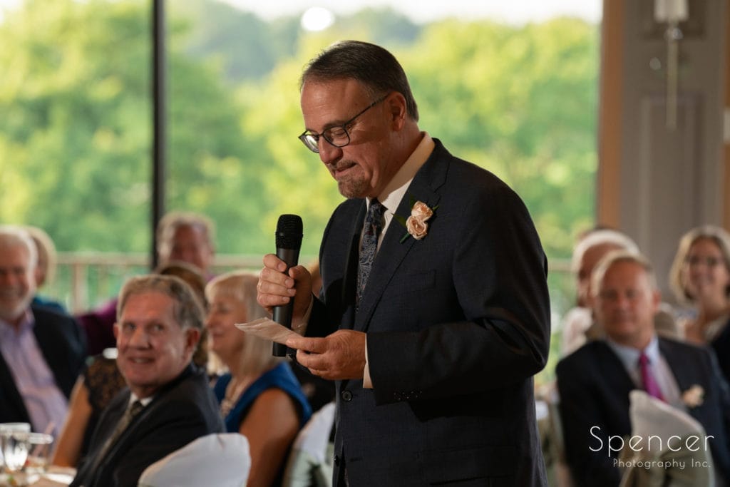 father of bride speech at Firestone Reception