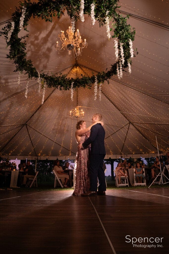  first dance at Pennsylvania wedding reception