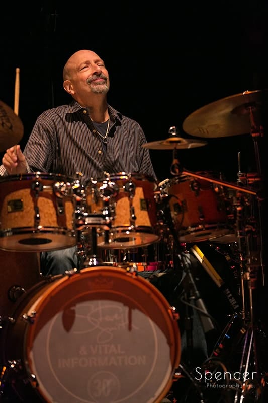 Steve Smith enveloped in music